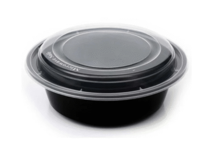 TAKE-OUT ROUND CONTAINER - 32 OZ (PP) with Lids